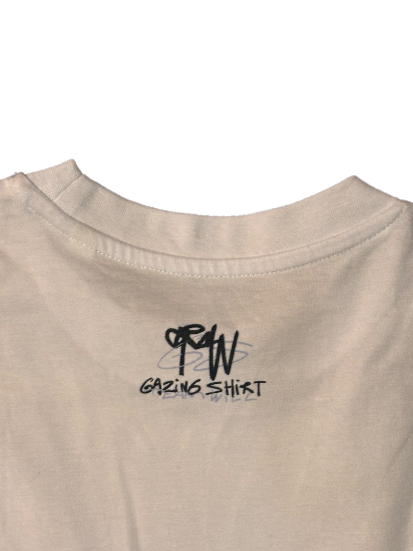 T SHIRT BLANC GAZING SHIRT X TEAM WILL